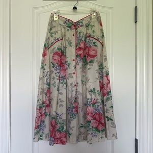 Vintage Floral Skirt